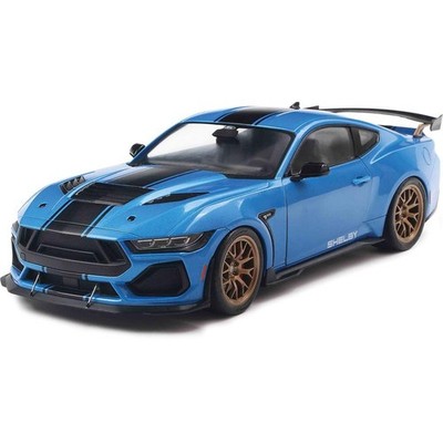 2025 Shelby Mustang Super Snake - Grabber Blue 1:18 Scale Diecast Model Car by S