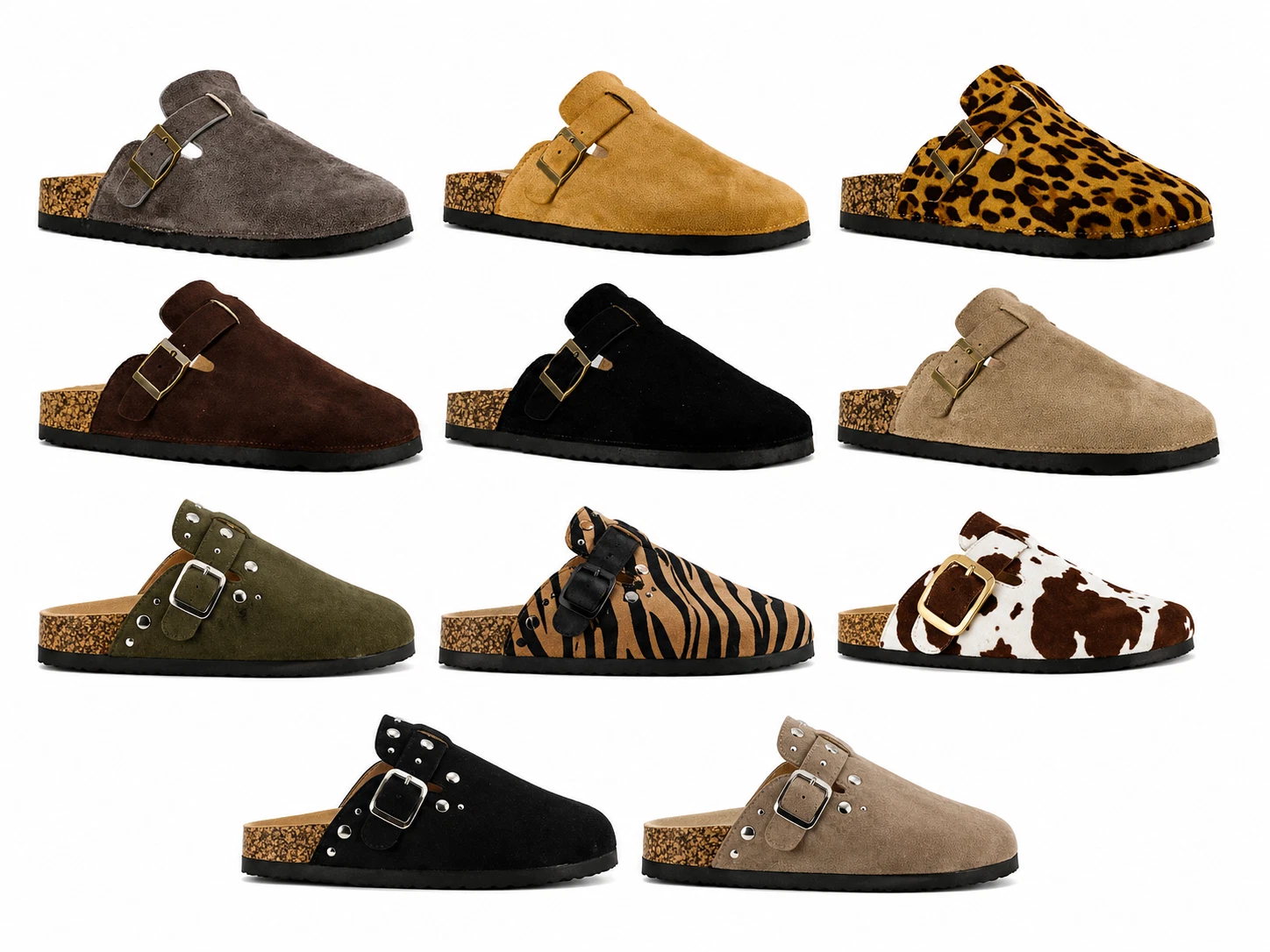 Les Arlesiennes Adults Unisex Comfort Clogs Faux Suede Adjustable Summer Shoes
Opens in a new window