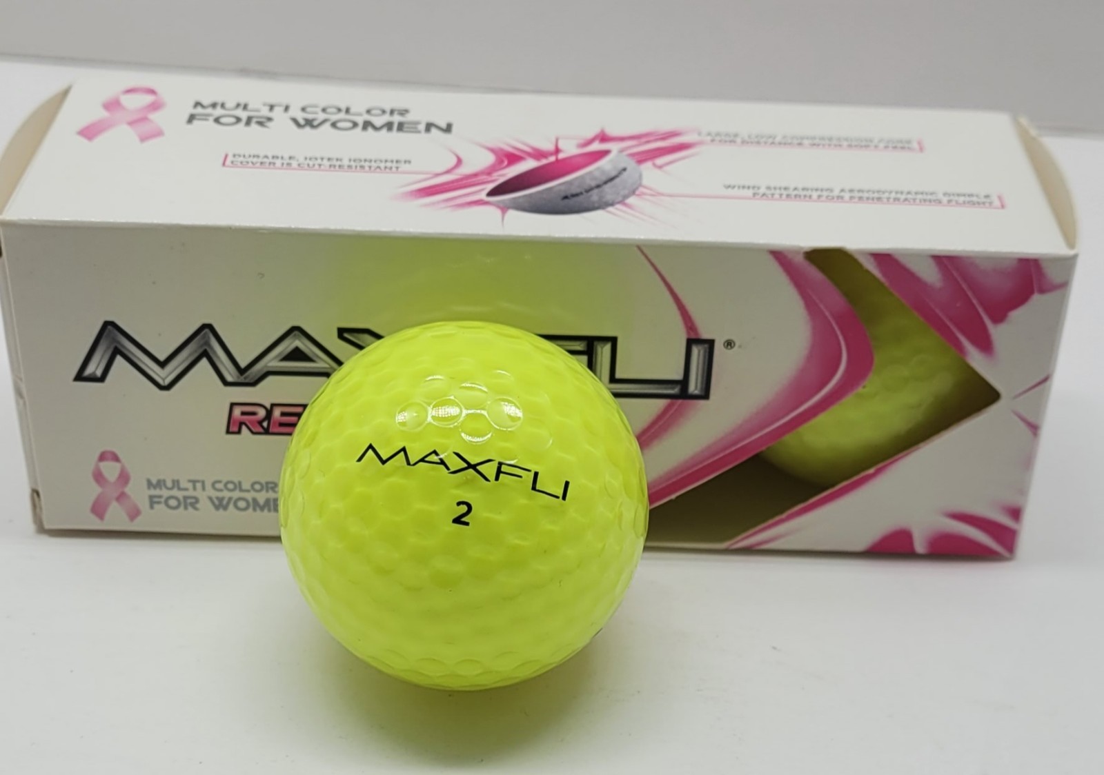 Balls For Women Bright Yellow 3 Golf Balls New Old Stock