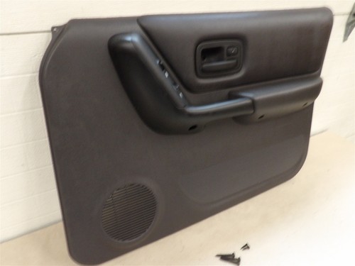 RH FRONT Interior Door Panel Power AGATE DARK GRAY 1997-2001 Jeep Cherokee XJ - Picture 5 of 10