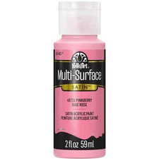 FolkArt Multi-Surface Satin Acrylic Paint 2oz-Pinkberry - 3 Pack