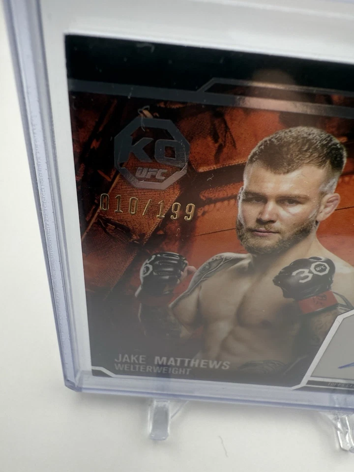  2025 Topps Knockout UFC - Jake Matthews - Knockout Autograph Relic - /199 - Image 3 of 3
