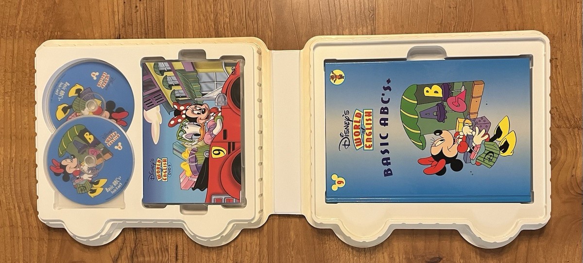 Disney's World Of English 9 Collectible Learning Books Cds & DVD