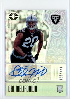 2017 Panini Illusions Rookie Signs 44/250 Obi Melifonwu #178 Rookie Auto RC 6o3