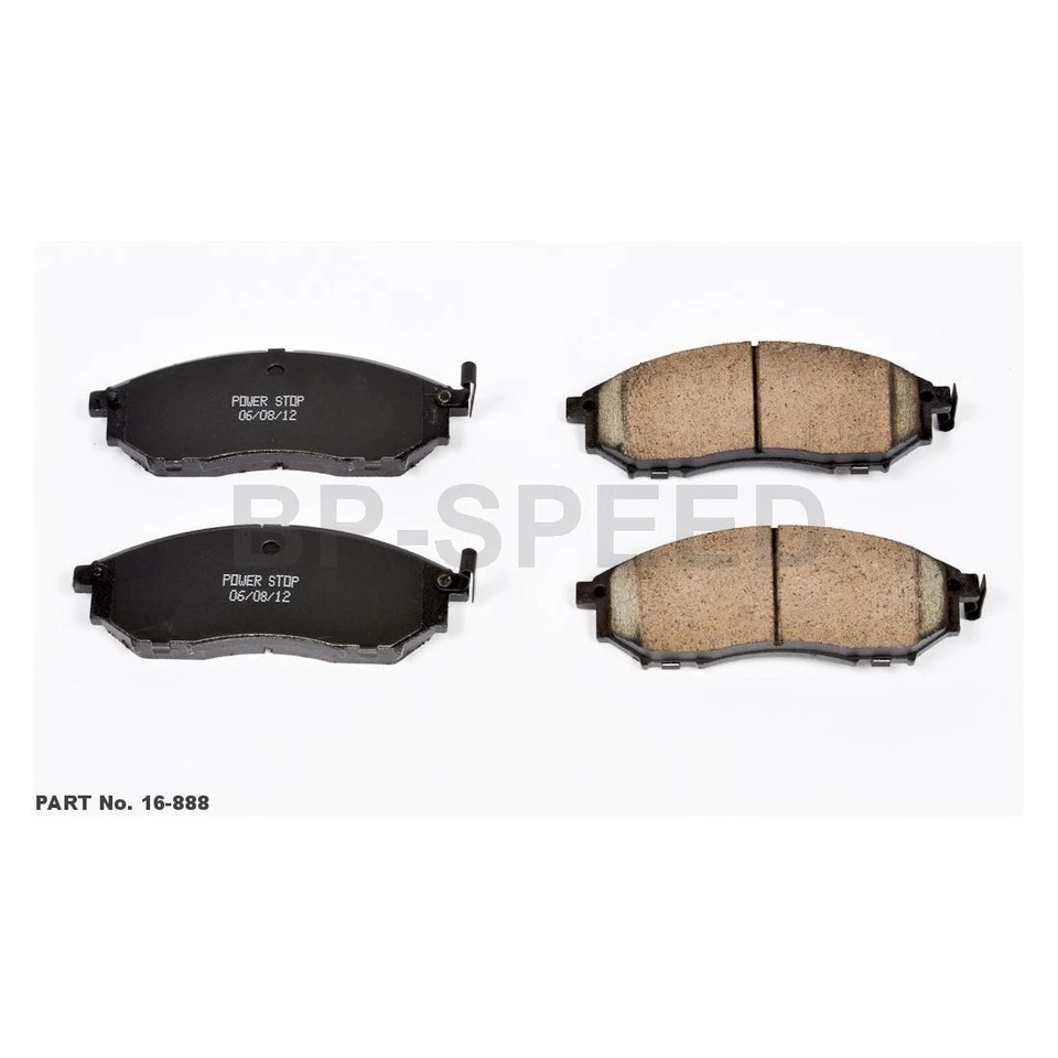 6 pastilhas de freio dianteiras traseiras rotores de freio compatíveis com INFINITI G35 3.5L INFINITI M35 3.5L_ - Imagem 2 de 4