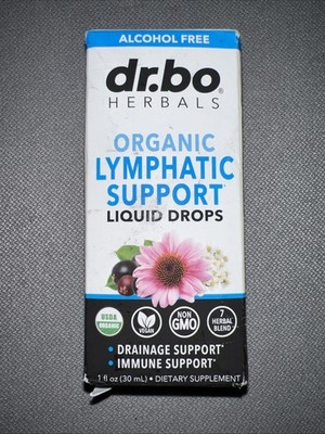 Dr. Bo Organic Lymphatic Drainage Immune Supplements Drops - 1 Fl Oz Exp 04/26