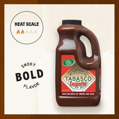 Chipotle Pepper Sauce 64oz Half Gallon Smoky Flavor Vegan Gluten Free Non-GMO US - Picture 3 of 7