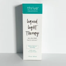 Thrive Causemetics Liquid Light Therapy All In One Face Serum 1 fl oz 30ml New