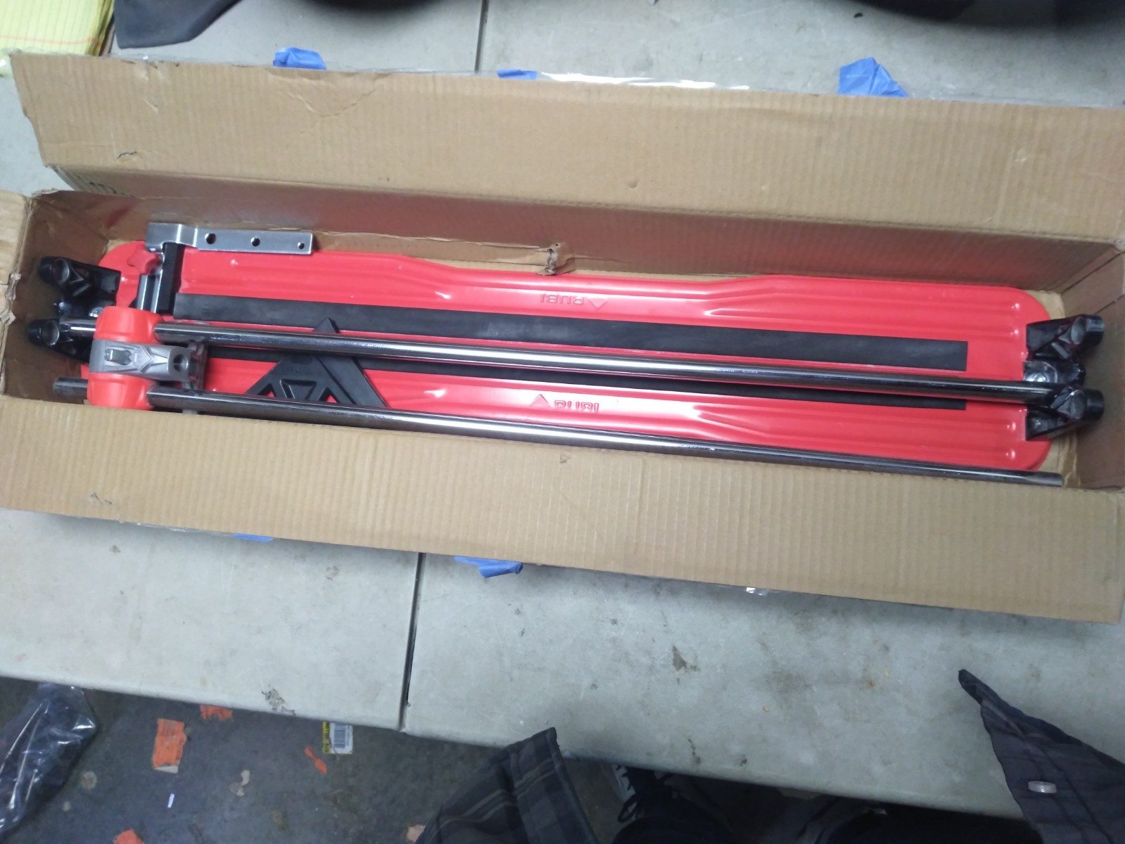 Rubi Practic 61 Plus-24 in. Tile Cutter with Tungsten Carbide Blade Roller Guide