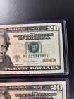 2 Twenty Dollar Bills with Sequential Serial Numbers PG32128397C & 98C sb2-26 — photo 6