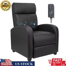 Massage Sofa Chair Adjustable Recliner Home Theater Seating Living Room Gift US
