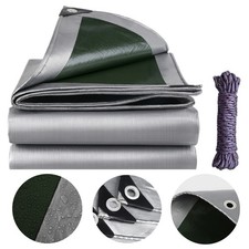 Heavy Duty Poly Tarp Cover Waterproof Tarpaulin Multipurpose Protective Cover