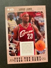 2007-08 Fleer - Feel the Game LeBron James #FG-LJ (MEM) Game Worn Jersey Card