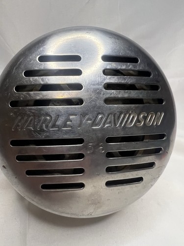 Vintage Harley-Davidson Chrome Horn with Cover – Embossed Logo, 58 Marked - Picture 2 of 11