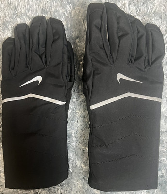 Nike AeroShield Running Gloves Women's Size Medium Black.