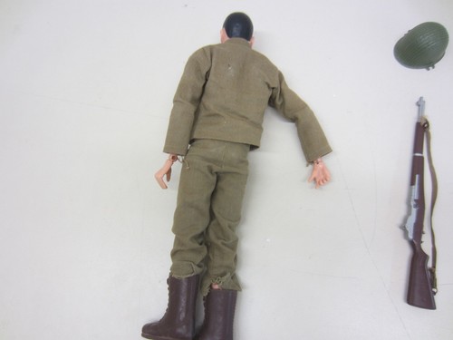 Vintage 1964 Hasbro GI Joe BLACK PAINTED HAIR w/SCAR 12" Action Figure - Foto 4 di 5