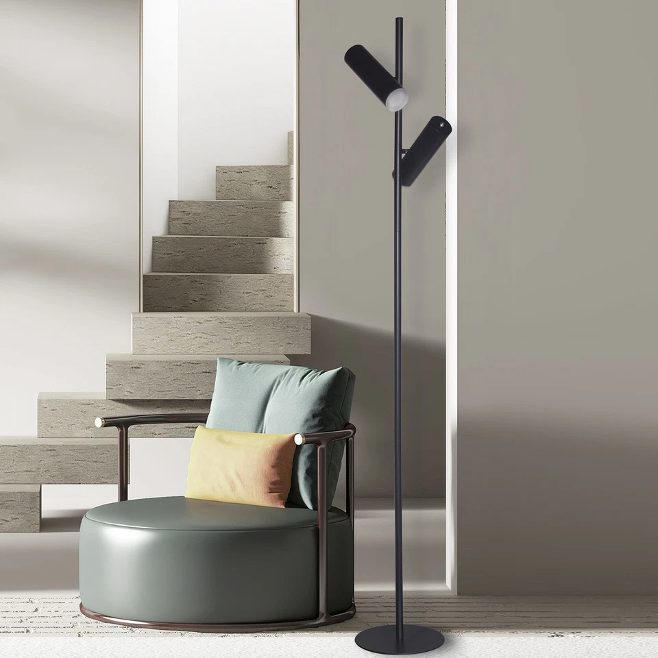 Светодиодный прожектор Dainolite CST-6112LEDF Constance 2 лампы высота 62 дюйма - латунь - Изображение 3 из 4