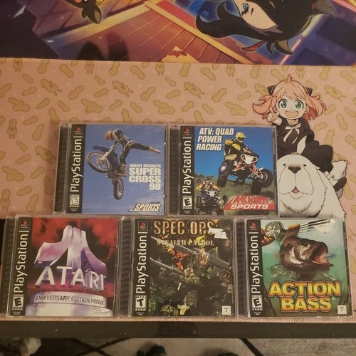 Sony PlayStation 1 PS1 Video Game Lot Of 5 Video Games Tested Complete Manuals