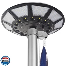 Flag Pole Light Solar Powered, Solar Flag Pole Light 266 LEDs, 4200lm Brighte