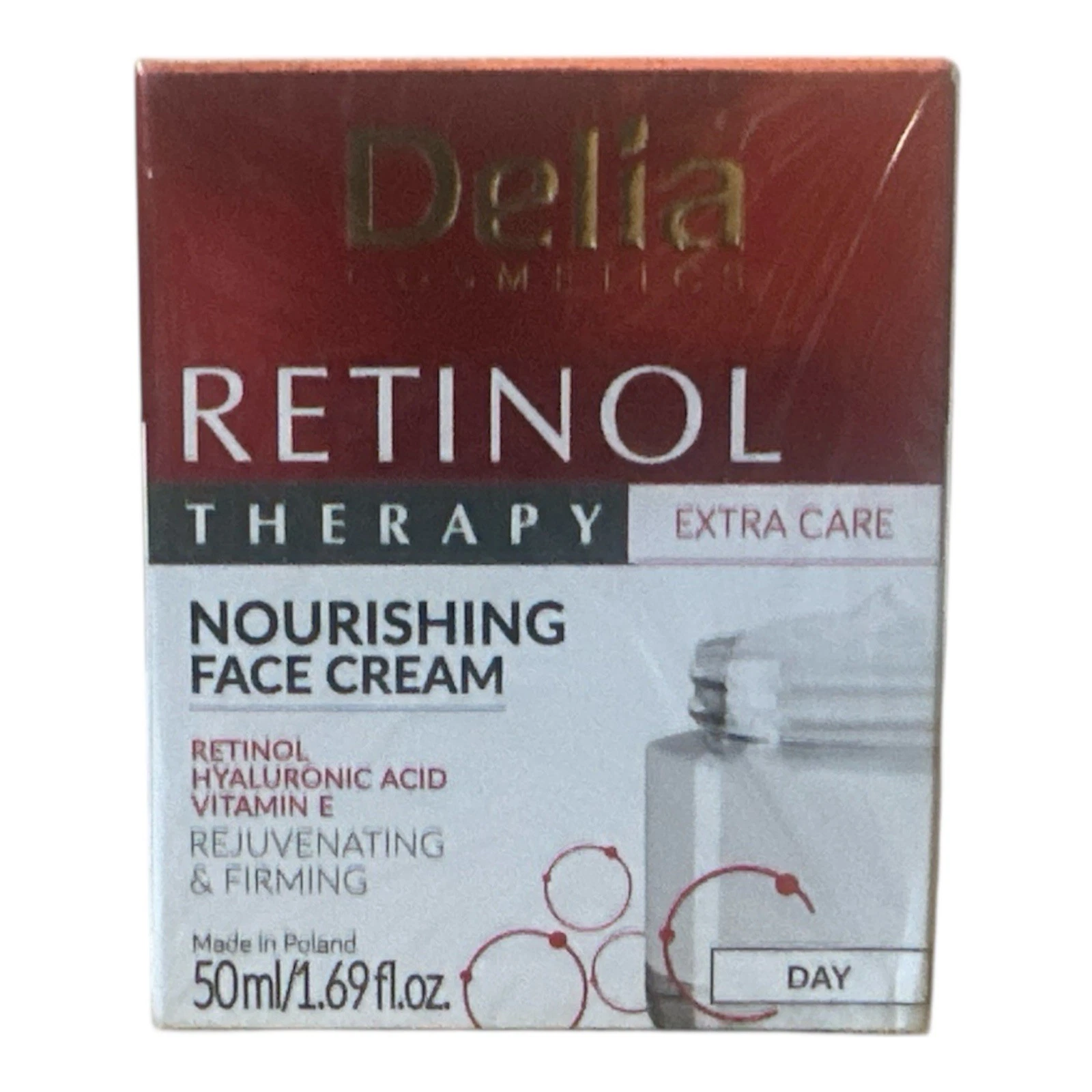 Delia Retinol Therapy Extra Care Face Cream Day 50ml Rejuvenating & Firming