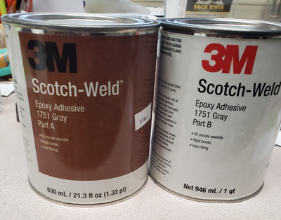 #ad #ad 3M Scotch Weld Epoxy Adhesive 2216 Parts A amp; B Kit Translucent $306.00