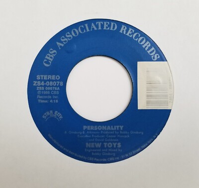 New Toys    Personality (CBS Associated 45) 1985