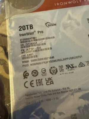 Seagate ST20000NE000 IronWolf Pro 20TB NAS Internal Hard Drive HDD