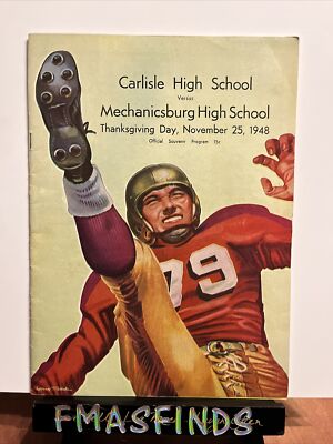 C3 1948 CARLISLE PA vs MECHANICSBURG High School Football Program Nov 25 