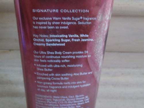 Bath & Body Works "Warm Vanilla Sugar" Body Cream-8 oz - Picture 2 of 2