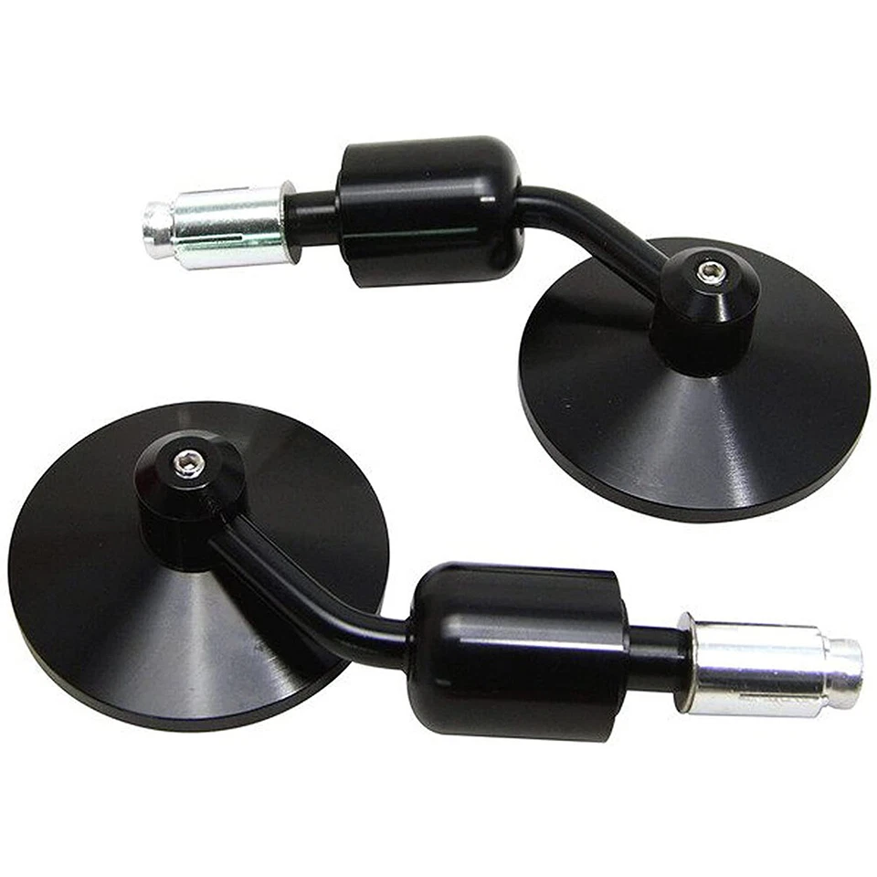 Espejos retrovisores laterales redondos con extremo de barra de 7/8" para Ducati Scrambler Icon Yamaha Suzuki Foto 4 de 4