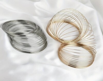 Memory-Draht ø 0,6 mm Loop silber gold Modellierdraht Spiraldraht Wire DIY 0.6