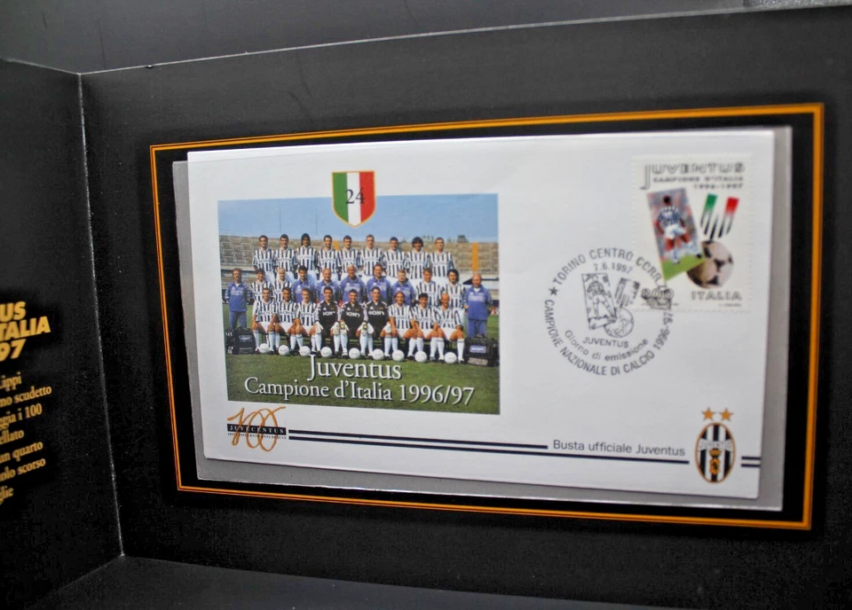 Italia Repubblica 1997 Juventus Campione D' Italia Folder Bolaffi (C.F) - Immagine 2 di 4