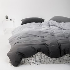 4 Pcs/set Gradient Bedding Set Soft Bed Sheet Bedding Pillowcase Quilt Cover Set