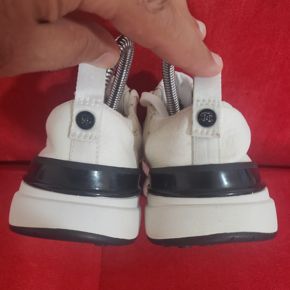 CHANEL/Cocomark/Low Top Sneakers/36/WHT/G37491 CC Logo CHANEL/Cocomark/Low Top Sneakers/36/WHT/G37491 CC Logo