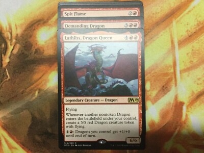 60 Card Deck-Green/Red Dragon-Lathliss dragon queen-Rares-MTG-Magic-Spit Flame
