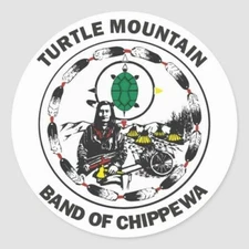 The Turtle Mountain Band of Chippewa Indians 2" Decal
