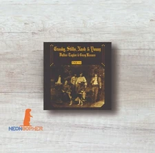 CROSBY STILLS NASH YOUNG DEJA VU CANVAS PRINT ALBUM COVER WALL ART C146