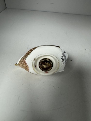 Royal Crown Derby English Bone China Paperweight Bird Wren Gold Stopper late20th - Picture 7 of 7