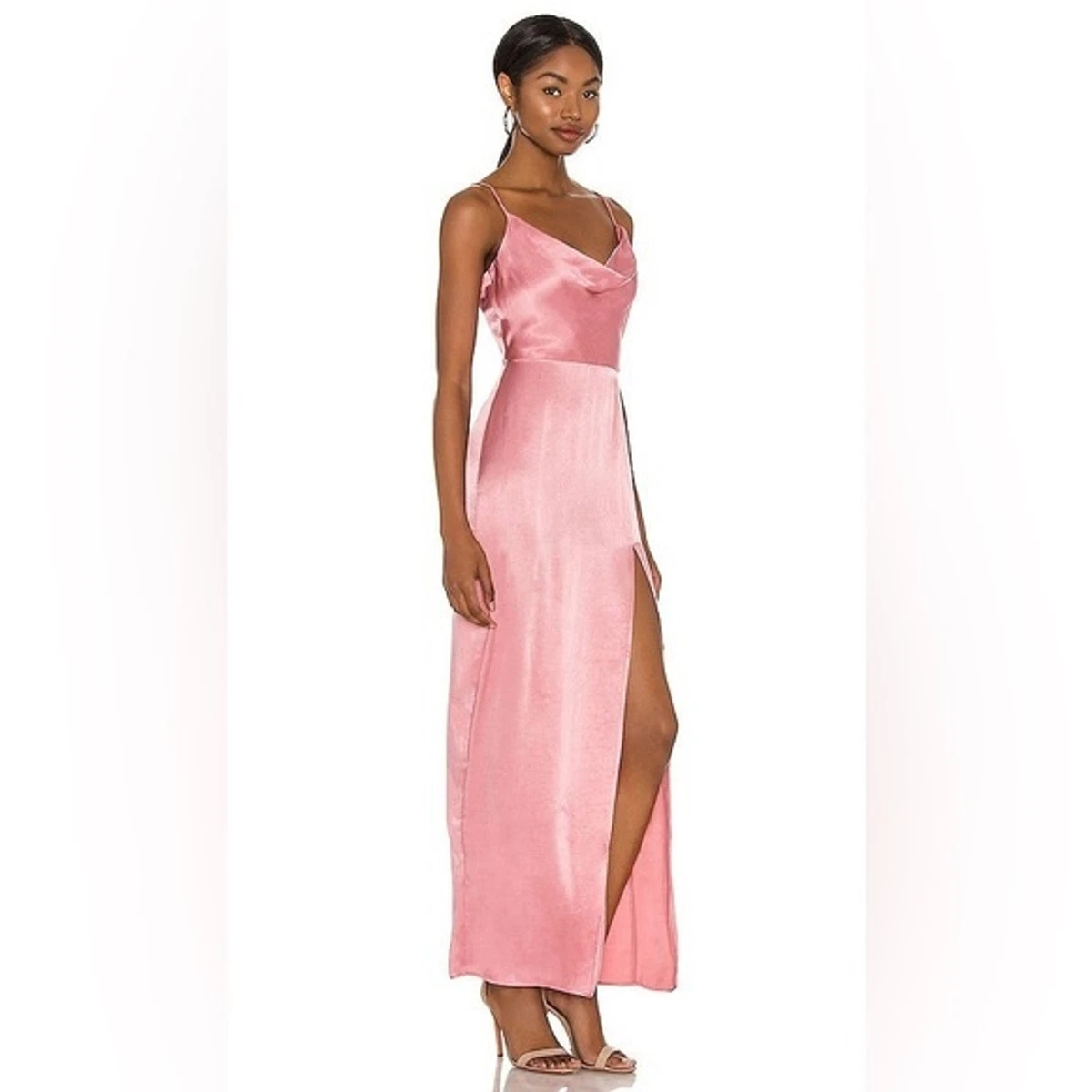 NBD Lila Gown in Mauve Pink Satin Dress | eBay