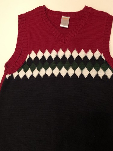 Vintage Sleeveless sweater Gymboree SizeS blueredgreenwhite - Picture 10 of 12