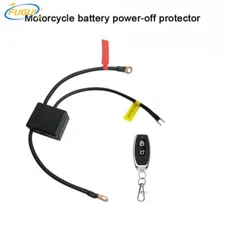 Motorcycle Battery Disconnect Relay Anti-Theft Remote Switch Shut Off Isolat Kit