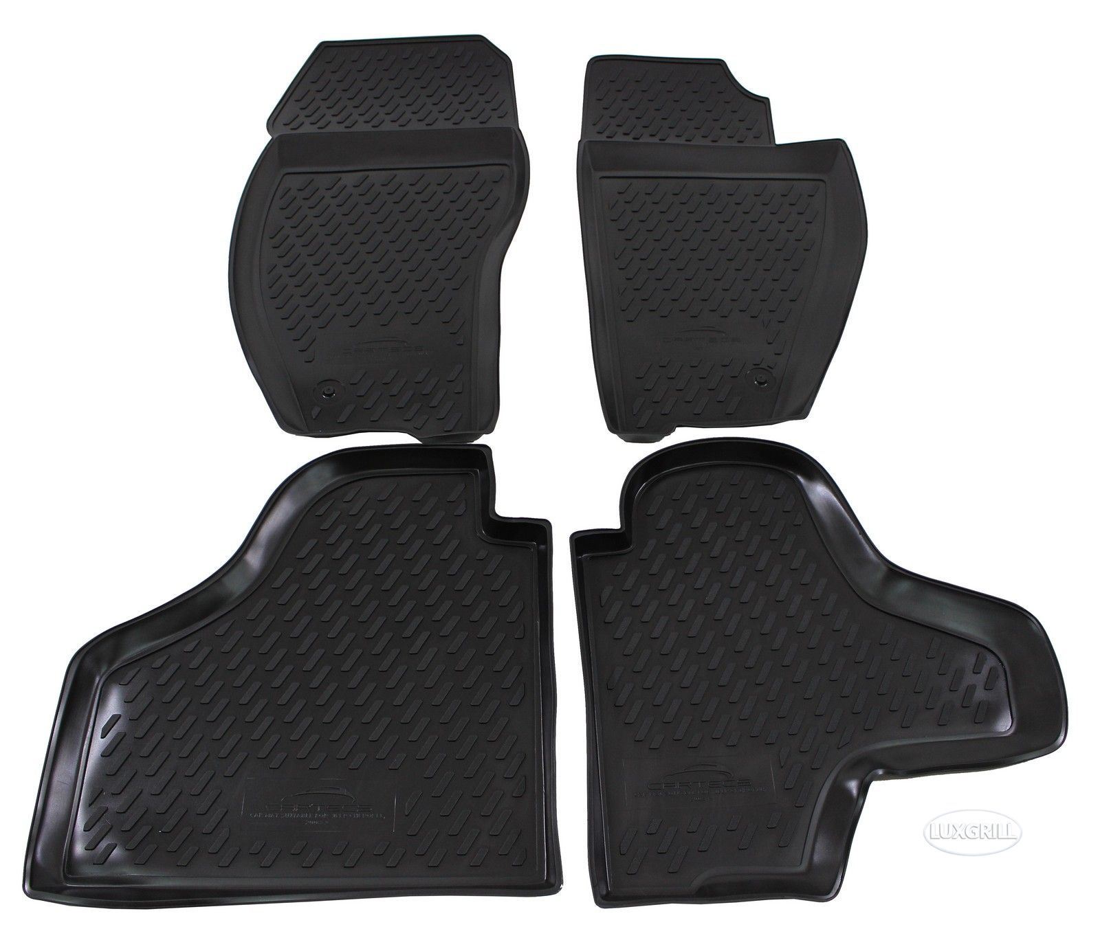 Tapis de sol caoutchouc durable noir premium pour Jeep Cherokee 08-13