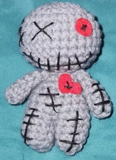 Little Voodoo Doll Crochet Amigurumi Handmade Adorable 4 Inch Plush