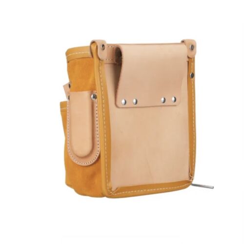 KLEIN TOOLS Electrician Leather Multi Tool Belt (5 Pocket) Pouch Bag (NEW) - Picture 18 of 24