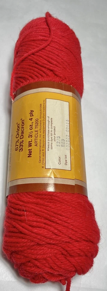 CARON HOMESPUN Yarn. 1pk . RED. I Combine shippingSee Details - Image 3 of 4