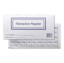 Pack of 10, 2025-2026-2027 Checkbook Registers for Personal Checkbook Ledgers