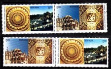 Architecture Ranakpur, Jain Temples, INDIA 2004 MNH Se-Tenant in 2 Diff Position