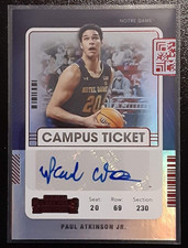 2022 Chronicles Contenders Campus Ticket Red /99 Auto Paul Atkinson Jr.