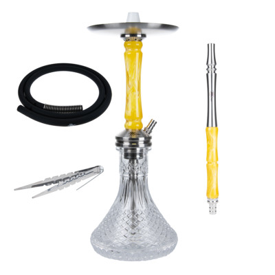 Jookah Straight Flush Edelstahl Shisha Set - Wasserpfeife mit 