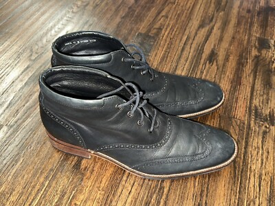 Cole Haan Liam Wingtip Leather Chukka Ankle Boots Mens Size  display picture 3